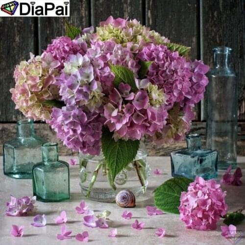 DIAPAI Art 5D Diy Diamond Painting "Flower landscape" Diamond Pictures Cross Stitch 3D Rhinestone Embroidery Decor A26913