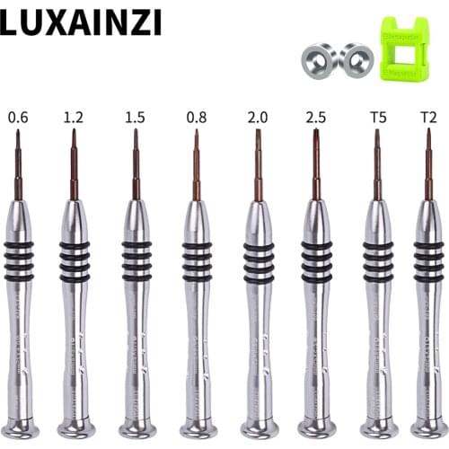 LUXIANZI 4pcs Magnetic Screwdriver Set For Iphone Samsung Multifunctional Opening Repair Tool Mini Precision Screw Driver Kit