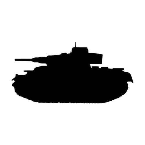 16X8CM Panzer Tank Military Scratch Occlusion Car Sticker Vinyl Decal Decoration N1442