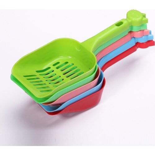 Cat Litter Shovel Plastic Pet Cleaning Tool Leak Sand Shovel Cat Litter Box Helper Cat Toilet Training Kit Dog Food Shovel