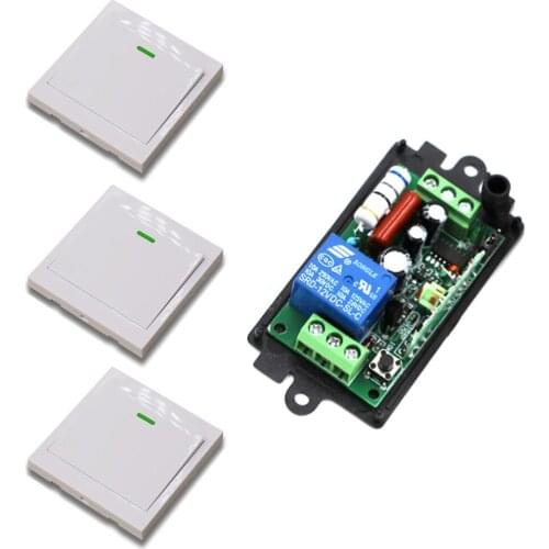 Latest 110V 220V 1CH Remote Switch Receiver Wall Transmitter Wireless Power Switch 315MHZ 433MHZ Radio Controlled Switch Relay