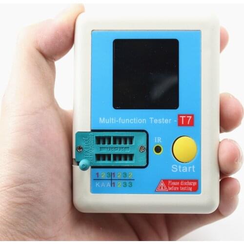 New Original Transistor Tester TFT Diode Triode Capacitance Meter LCR ESR Meter NPN PNP MOSFET IR Multifunction Tester Tool