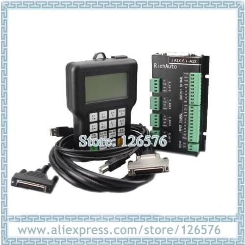 Genuine RICHAUTO DSP A11 3 axis motion control system, English language, A11E DSP controller