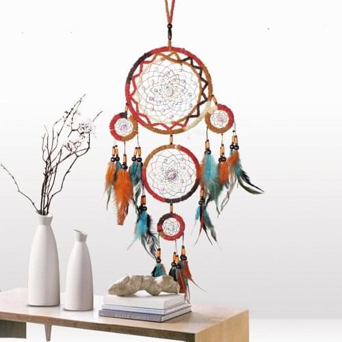 Indian Style Feather Pendant Dream Catcher Home Wall Decoration Pendant Bedroom Living Room Decoration Pendant
