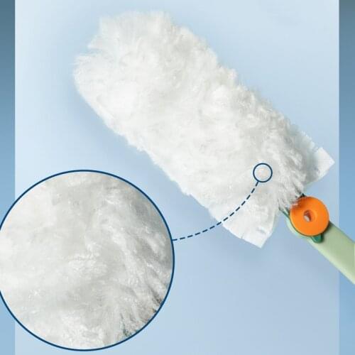 Durable Soft Dust Brush Washable Replaceable Electrostatic Adsorption Household Cleaning Fluffy Duster for Home Car Tools
