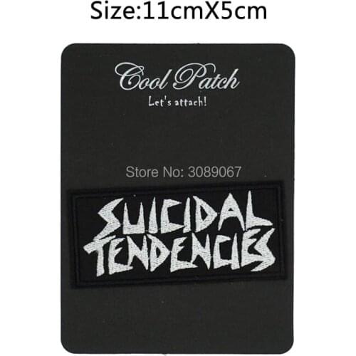 SUICIDAL TENDENCIES SACRED REICH MOD SOD DRI Metal Music Band IRON On Patch scrapbooking accessories Rock Punk Badge hook loop