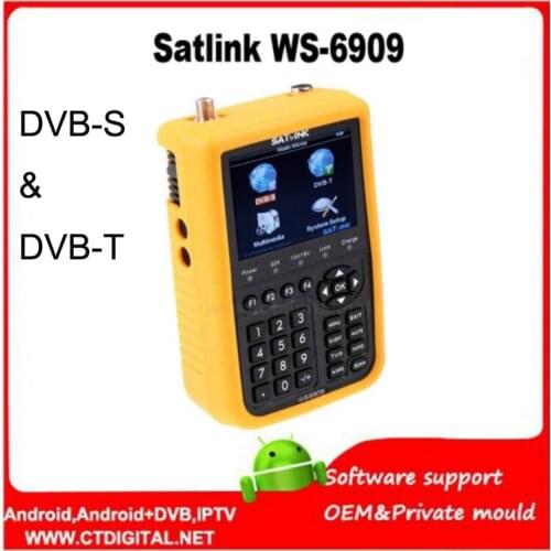 Satlink ws6909 3.5'' DVB-S&DVB-T Combo Signal Finder satlink 6909 Satellite&Terrestrial Signal meter sathero satlink ws-6909