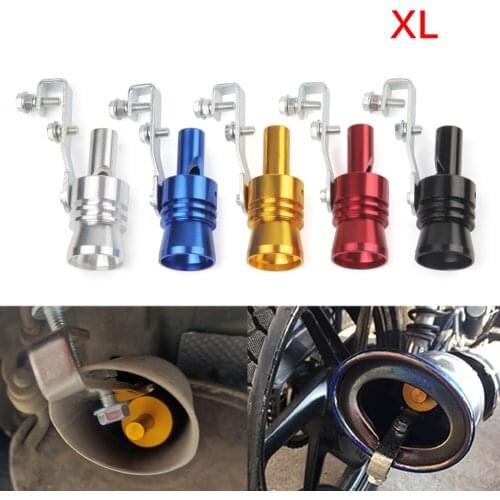 Universal Car Size M / XL Turbo Sound Whistle Muffler Exhaust Pipe Auto Blow-off Valve Simulator for All Cars Quality Mufflers