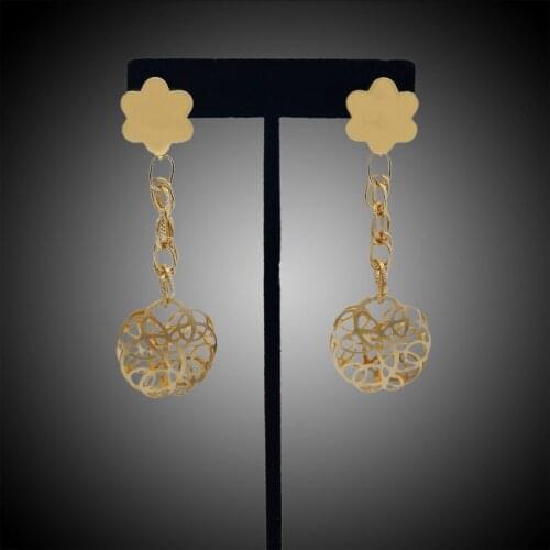 YULAILI Brand New Free Shipping Top Quality Polishing 22 Carat Ladies Costume Long Dangle Earrings