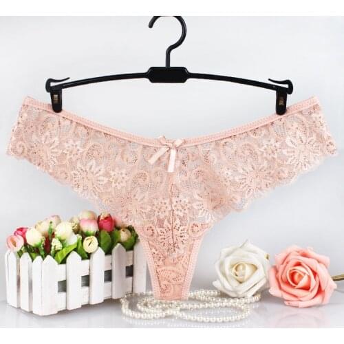 Womens Thong Seamless Hollow Sexy Panties Womens Lace Panties Underwear Low Waist C Cotton g string sexy panties