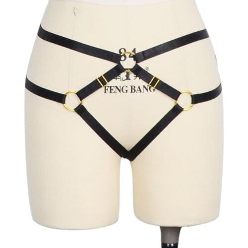 Womens Day bra black body harness sexy lingerie thong spandex harajuku pastel gothic cage bra bondage harness bra