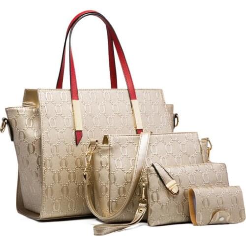 Winter New Embossed Pattern Womens Bag All-match Messenger Bag Fashion Exquisite Luxury Set Tote Handbag Shoulder Portable Bag