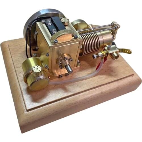 1.6cc Mini Horizontal Air-Cooled Single-Cylinder Four-Stroke Gasoline Internal Combustion Engine With Wooden Base For Children