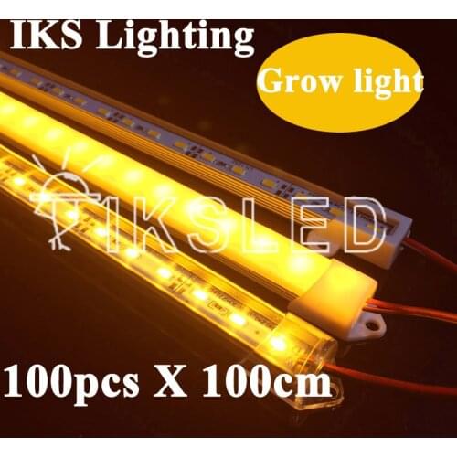 100pcs 1m 5730 grow light SMD5730 Hydroponic Systems Led Plant grow light Led Grow Strip Light Full specture Grow Box