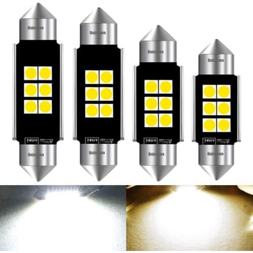 4PCS 31mm 36mm 39mm 41mm Newest Super Bright 3030 LED FESTOON Bulb C5W Car Dome Light Canbus No Error Auto Interior Reading Lamp