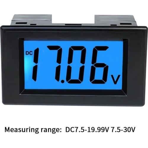 D85-131 LCD DC Digital display Panel Ammeter Ampere Meter Detect 7.5v-30v DC Charge Discharge