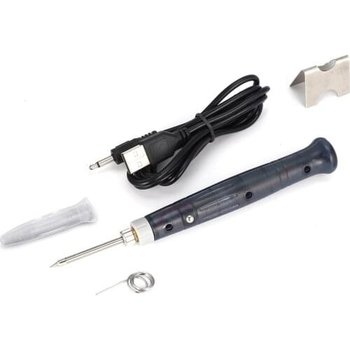 5V 8W USB Mini Powered Electric Soldering Iron Solder Pen Welding Gun Hand Tools Rapid Heating Touch Switch Welding Solder
