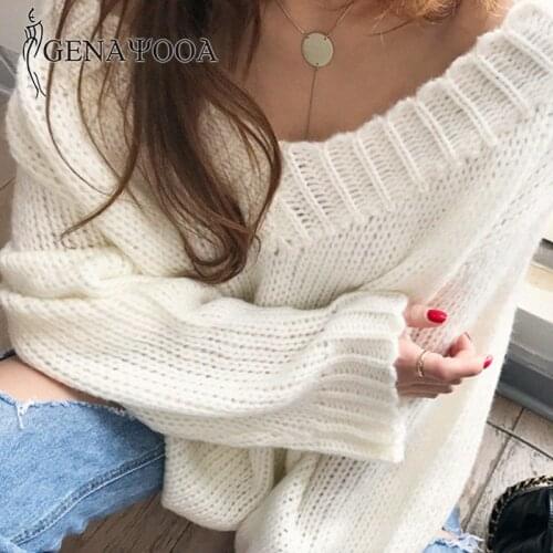 Женские вязаные пуловеры Genayooa China At AliExpress