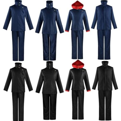 Jujutsu Kaisen Fushiguro Megumi Gojo Satoru Itadori Yuji Inumaki Toge Cosplay Costume Set Coat Pants Suit Props