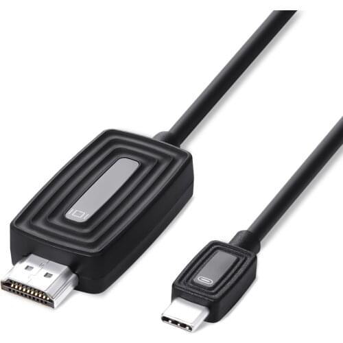 Type C to HDMI-compatible Adapter Cable Laptop to TV Converter with HDCP for Home Office