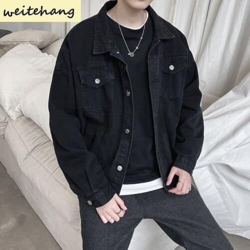 New Denim Jacket Men Retro Motorcyle Basic Coat Streetwear Hip Hop Bomber Jacket Cowboy Mens Jean Jacket Chaqueta Hombre 368