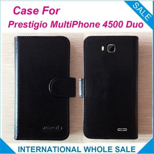 Hot! 2017 Prestigio 4500 Duo Case Flip Leather Exclusive Case For Prestigio MultiPhone 4500 Duo Cover Phone Bag Tracking