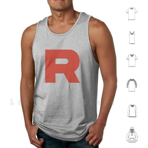 Team Rocket Logo tank tops vest sleeveless Team Rocket Team Rocket Nintendo Game Freak Red Blue Firered Leafgreen