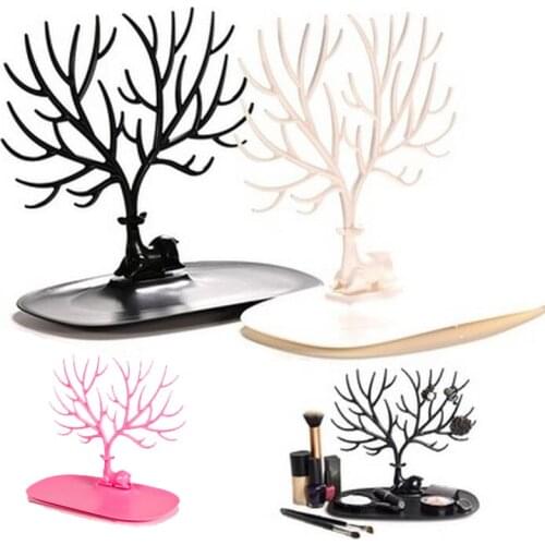 Fashion Jewelry Necklace Earrings Rings Deer Stand Display Organizer Holder Show Rack Make Up Decoration Tray Tree Storage jewel