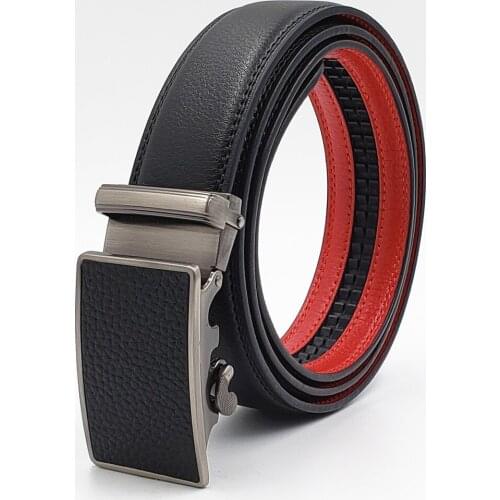 New Men Belts Male Genuine Leather Strap Fashion Belts For Men High Quality Automatic Buckle Cowhide Luxury Belts Cummerbunds