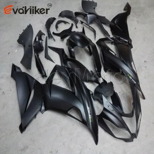 ABS Plastic fairing for ZX 6R 2013 2014 2015 black ZX-6R 13 14 15 motorcycle bodywork kit Injection mold