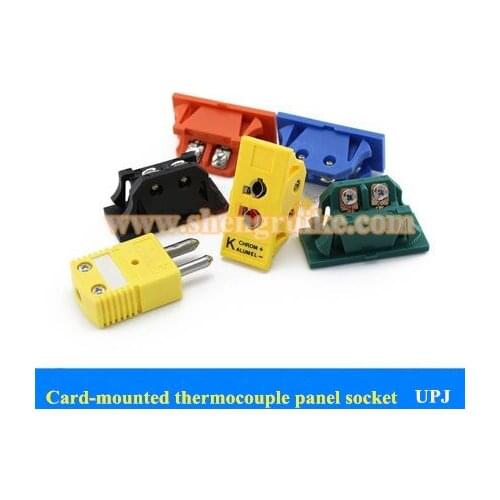 OMEGA thermocouple plug panel installation embedded socket female connector UPJ