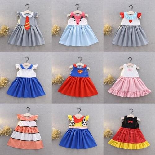Girls Cosplay Dresses For 2 3 4 5 6 yrs Kids Party Costume Summer Cute Baby Girl Princess Dress Childrens Clothing