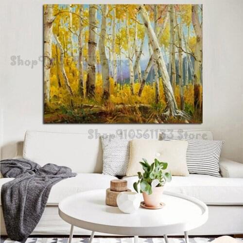 Full square diamond painting Abstract landscape art, forest trees pictures for embroidery round diamond paintings wall GG4372