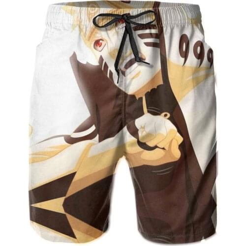 Causal Breathable Quick Dry Funny Novelty akatsuki,Japanese Anime Loose Hokage65 Male Shorts
