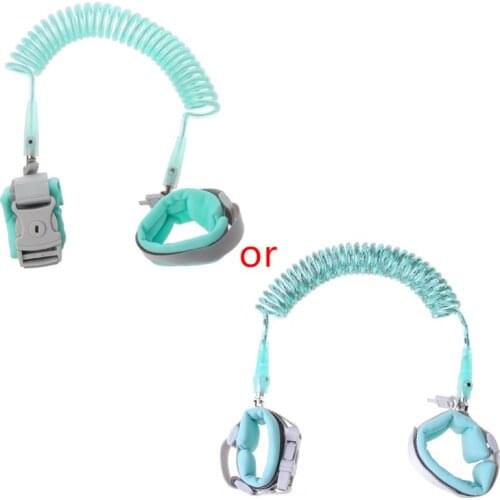 Null Anti Lost Wrist Link Add Key Lock Toddler Leash Baby Walker Safety Belt Wristband Walking Strap Rope Adjustable Harness 2M