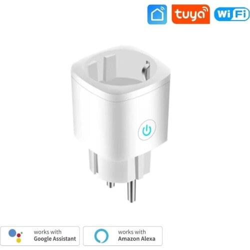 White Smart Electrical Sockets 16A EU/FR WiFi Smart Plug Remote Voice Control Timer Smart Plug Work With Alexa Google Home