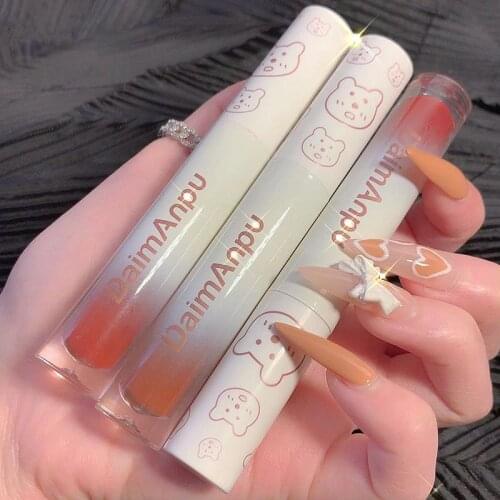 DAIMANPU Mirror Lipstick Matte Texture Waterproof Sweat Resistant Rich Color