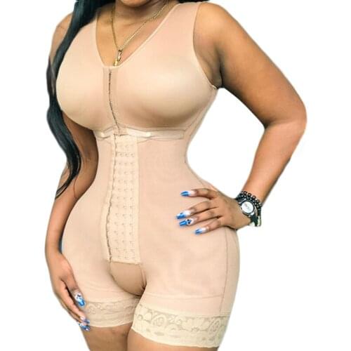 Women Fajas Shaper Colombianas Shapewear Bodysuit Waist Trainer Postpartum Shaper High Compression Full Body Slimming Romper