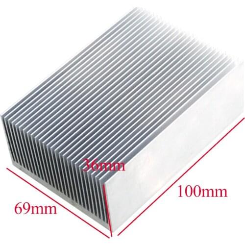 1pcs High- power electronic radiator heat sink fins fine-toothed 100 * 69 * 36MM