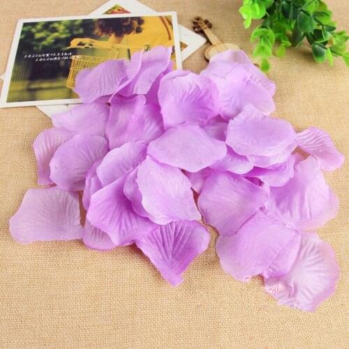 500pcs/lot Wedding Silk Rose Petals Bridal Flowergirl Basket Fake Flower Decoration