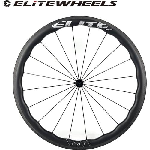ELITEWHEELS BWT Road Carbon Wheelset DT SWISS 350 240 180 Hub Sapim Cx Ray Aerodynamics Wheel 45mm Depth Tubeless Compatible Rim