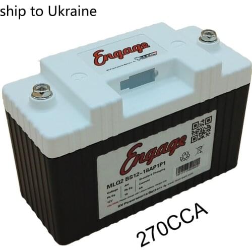 Motorcycle Battery 270CCA Lithium Iron Powersports battery Starter battery PbEq 18Ah
