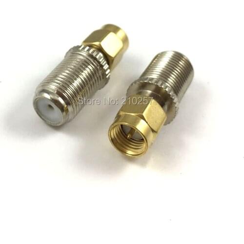 Free Shipping 100pcs SMA Male Plug to F Female TV Jack Converter Connector
