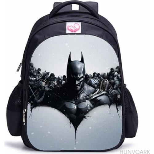 16 Inch Superhero Children School Bags Orthopedic Backpack Kids School Boys Girls Mochila Infantil Catoon Bags