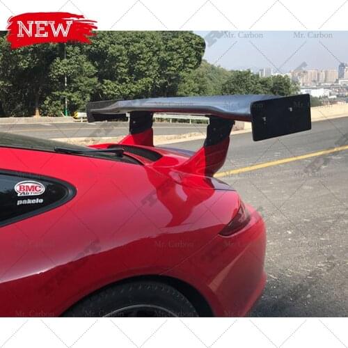 FOR PORSCHE 911 991.1 CARRERA S 4 4S GT3 APR STYLE CARBON FIBER GLASS GT SPOILER TRIM BODY KIT TUNING PART FOR 911 FRP WING LIP