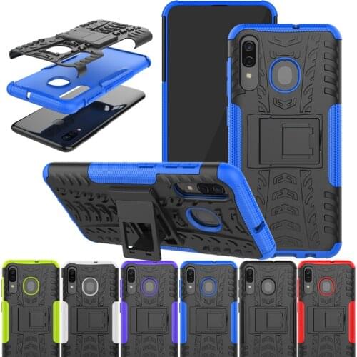 For Samsung Galaxy A20/A30/A50 Hybrid TPU Armor Silicone Rubber Hard Case Hard Back Cover Shockproof Impact Case