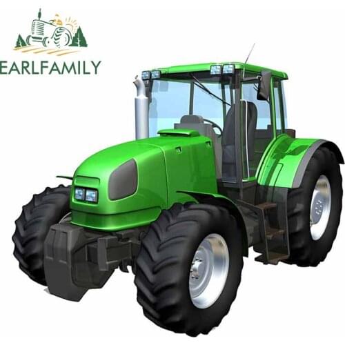 EARLFAMILY 13cm x 11.4cm for Tractor Car Truck Decal Waterproof Car Stickers Custom Printing Surfboard Decals Sunscreen Decor