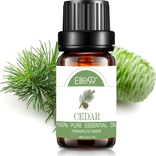 Elite99 10ml Cedar Pure Essential Oils For Aromatherapy Calmness Relieve Stress Humidifier Diffuser Massage Essential Oil Aroma