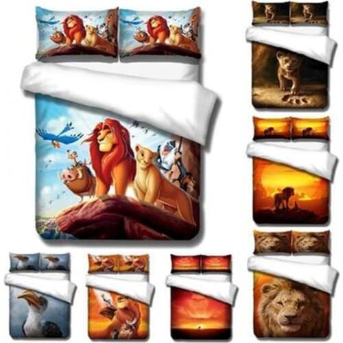 Disney The Lion King Simba bedding set cartoon boy bed linens single twin size duvet/comforter cover kids teen bedspreads gifts