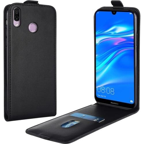 Flip Up and Down Leather Case for Huawei Y7 Prime 2019 DUB-LX1 DUB LX1 Vertical Cover for y7 Prime2019 Case Phone Bag